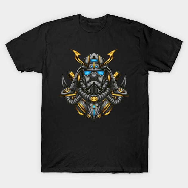 Silver Galaxy Warrior T-Shirt by Harrisaputra